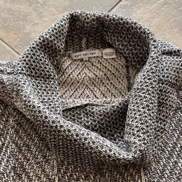 Cotton roll neck tunic sweater - Picture 4 of 4